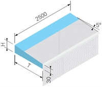 Picture of Cale de support AK-XPS avec profilé de finition